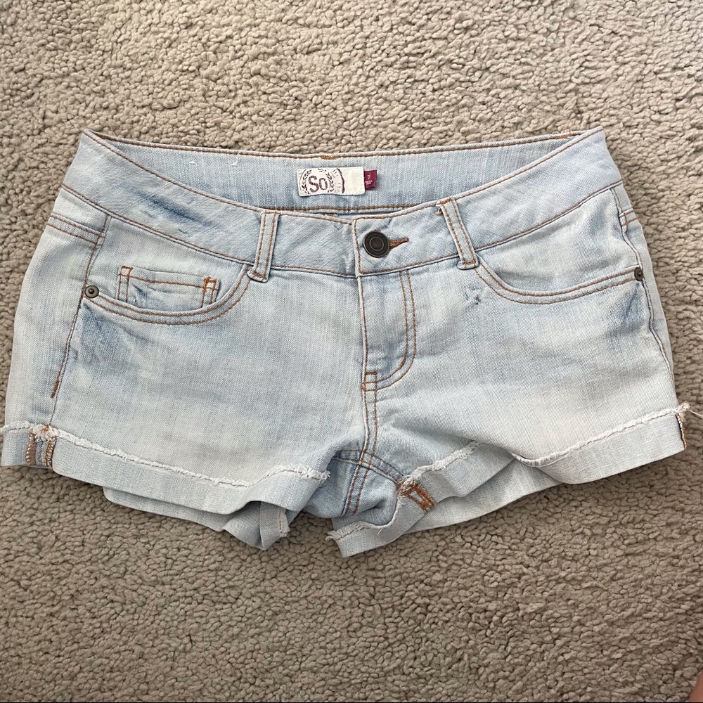 SO Lightwash Jean shorts